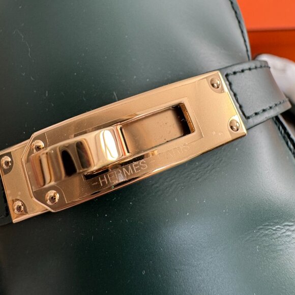 Hermes "Icone" Loafers in Green, size 37.5 - Picture 6 of 14